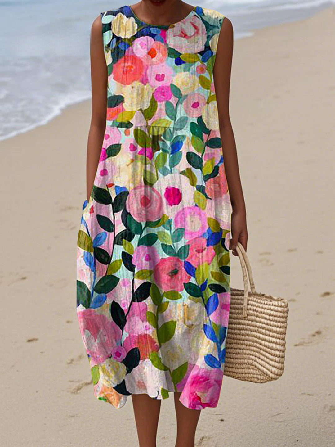 Wrap Dress with Playful Floral Print for Women